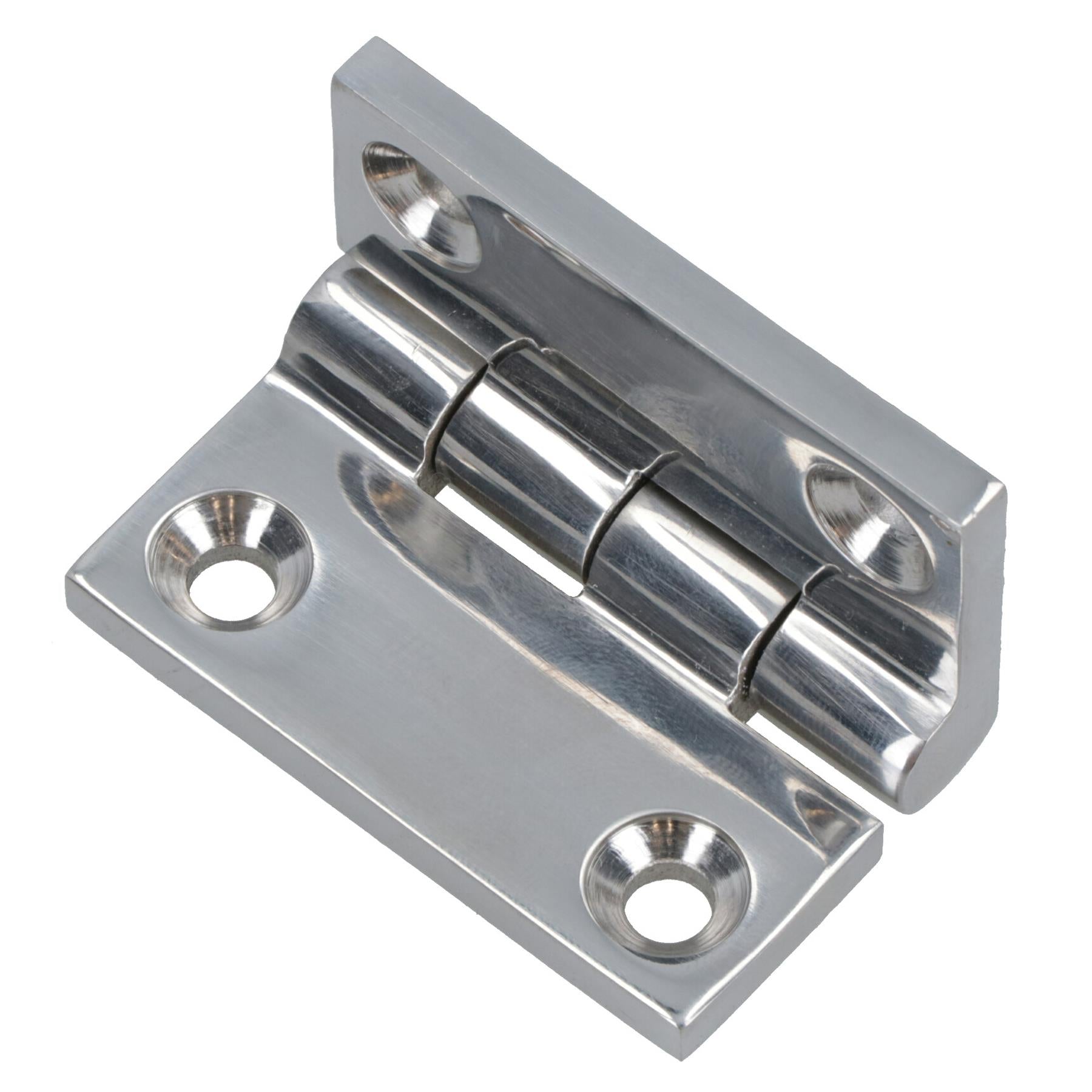 Polished Door Butt Hinge Stainless Steel 50mm x 50mm 316 Marine Cabin