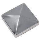 Metal Fence Post Caps for Fence Posts 100mm x 100mm Protector Cover Silver
