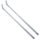Vertical Light Duty Restraint Strap 1000mm Length 100mm Bend Galvanised