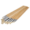 12pc Artist Craft Brushes Round Head Wooden Handles Paint Brushes TE582