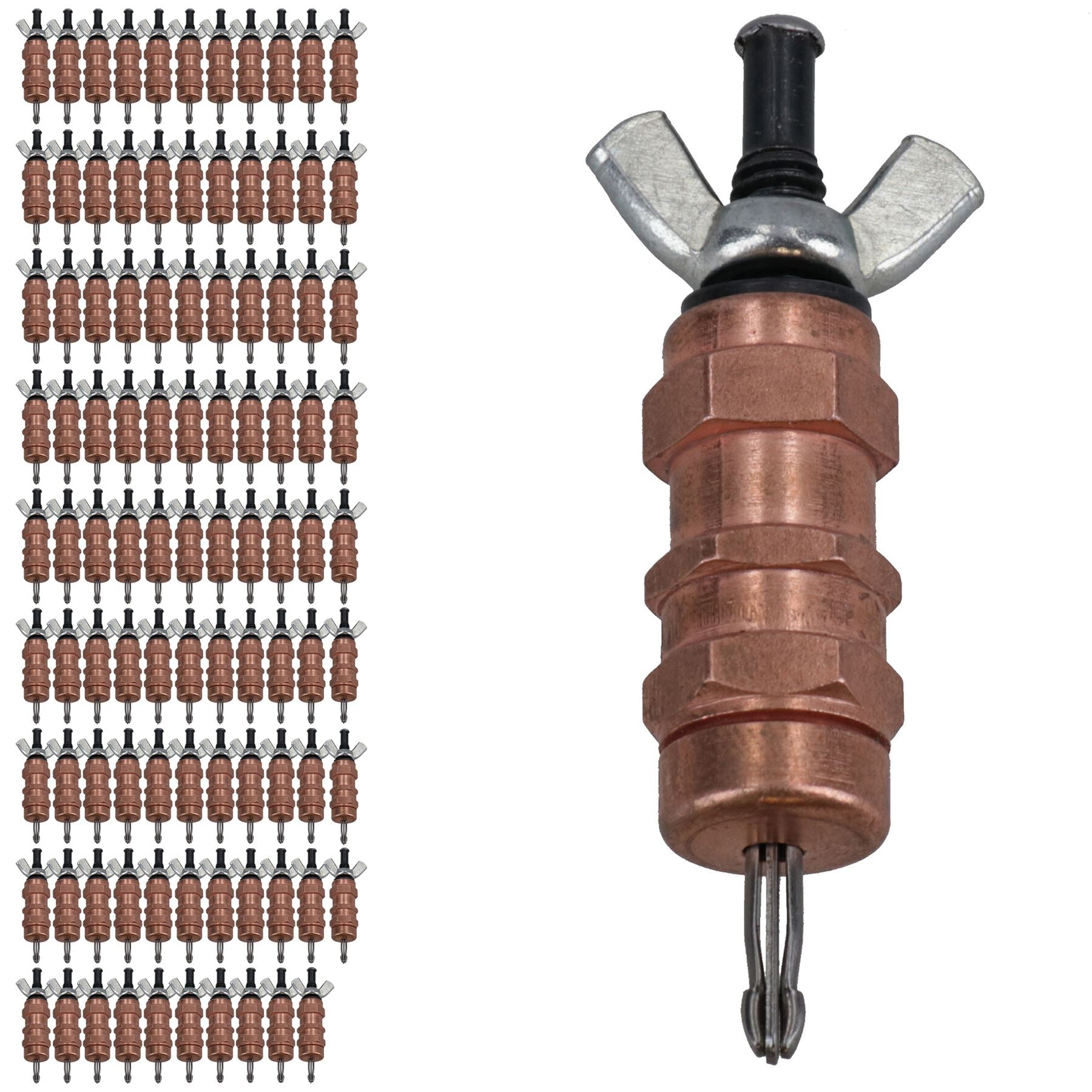 1/8in. Manual Cleco Wing Nut Style Temporary Fastener Sheet Metal Grip Pin 100pk