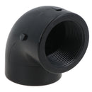 Polypropylene PP 1-1/2in BSP Female x Female Threaded 90° Elbow Connector