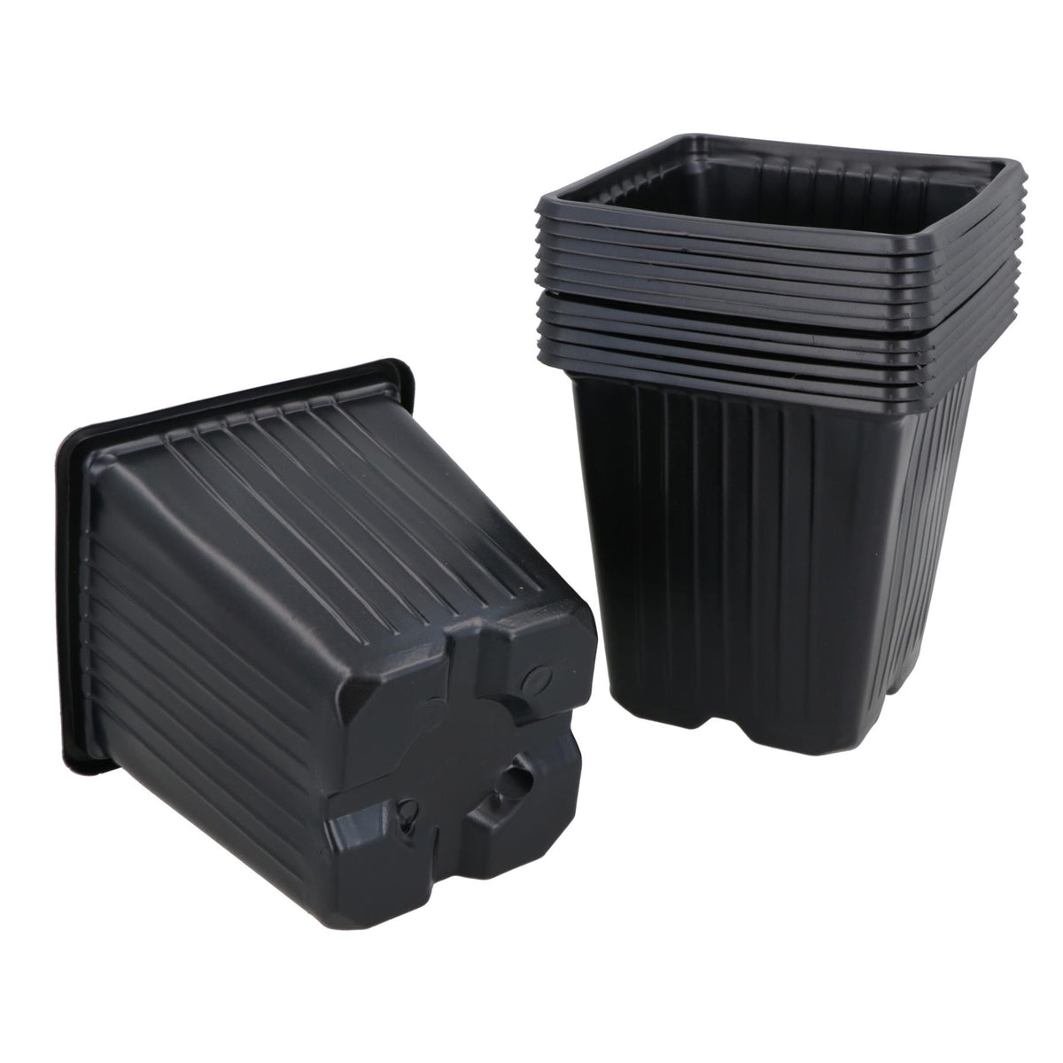 9cm Square Plant Flowers Seeds Seedling Plastic Pots Trays Containers