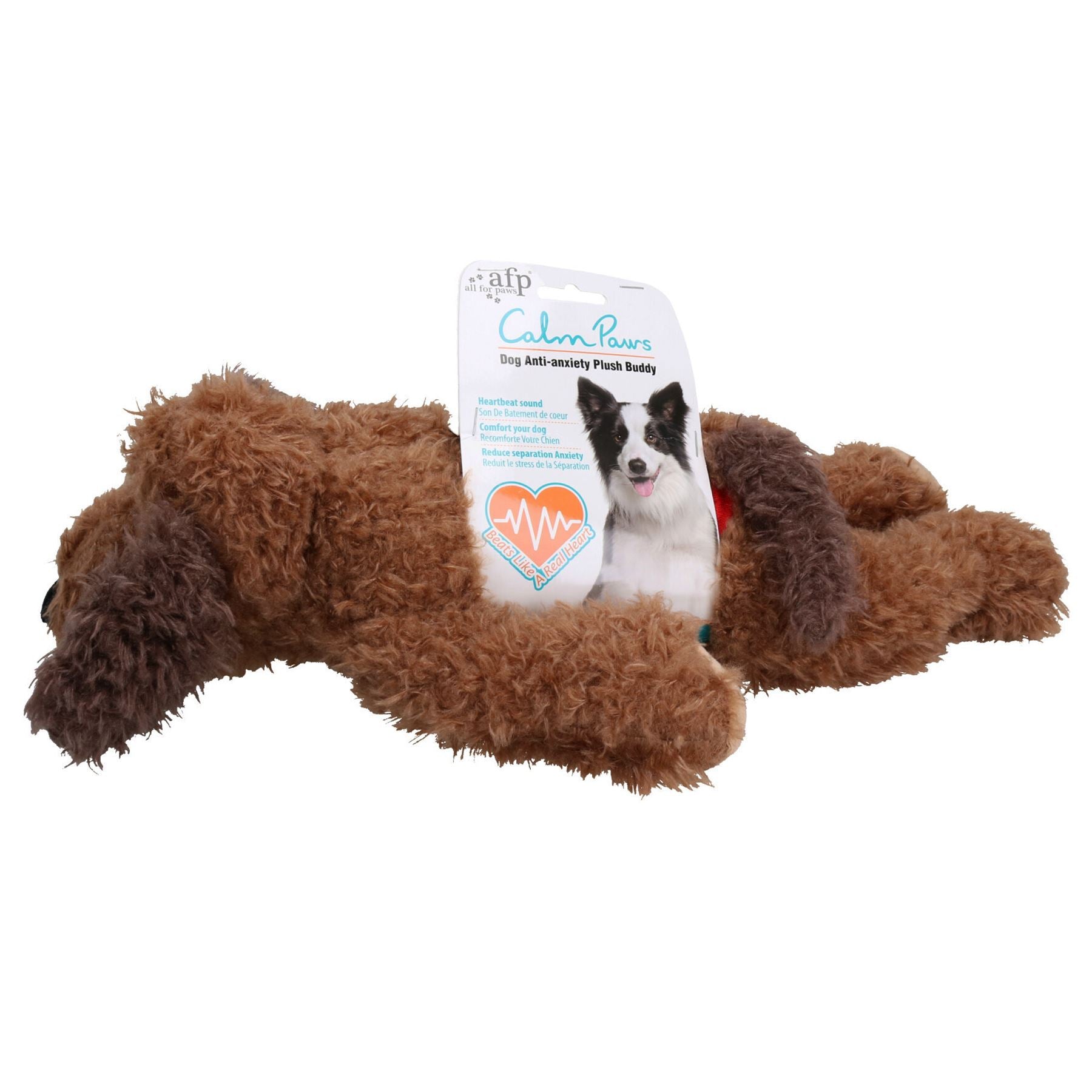 Peluche anti-anxiété pour chiot, compagnon pour anxiété de séparation, jouet pour battements de cœur