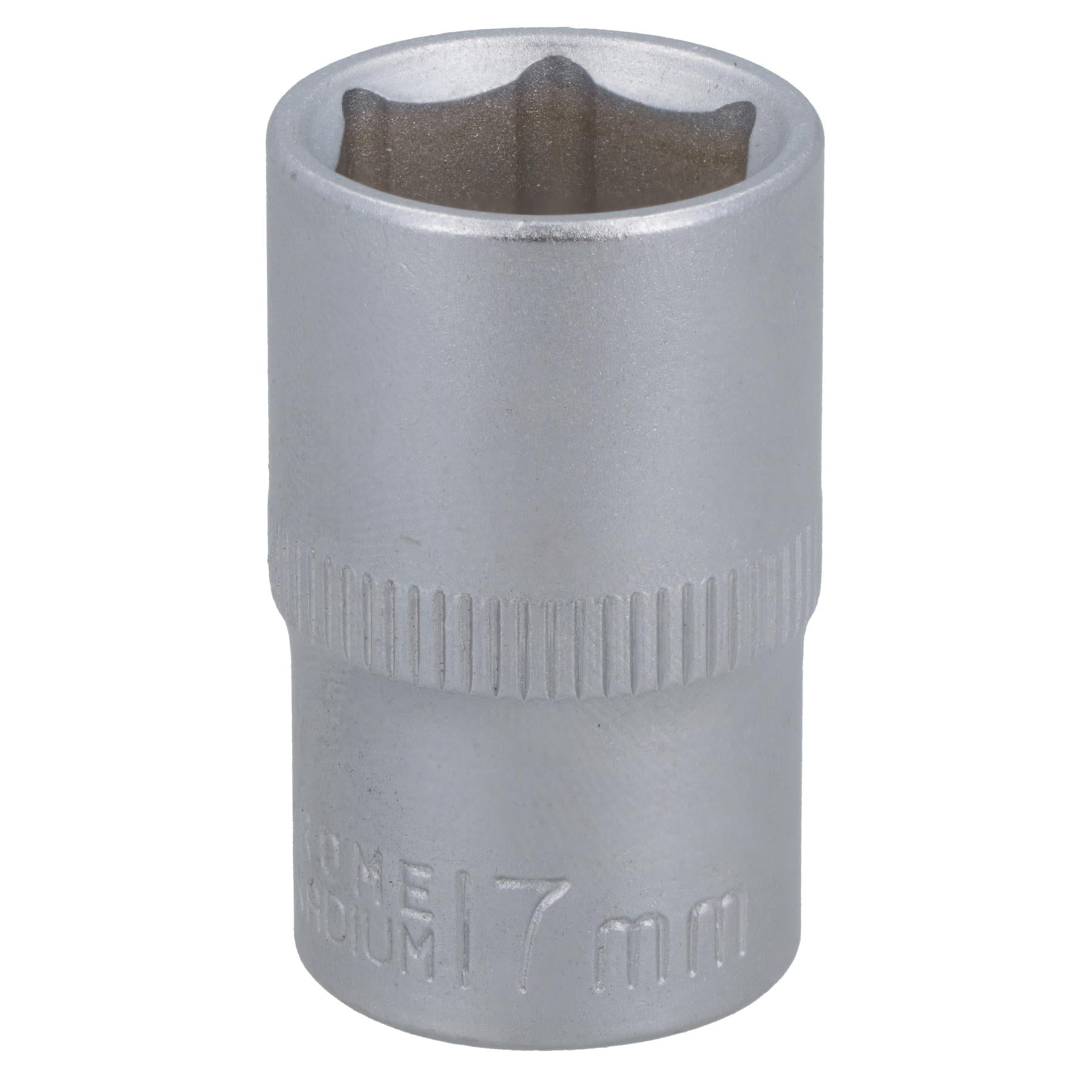Douille à 6 pans 17 mm 1/2" Super Lock métrique peu profonde CRV à poignée moletée TE798