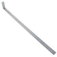 Horizontal Heavy Duty X Restraint Strap 1000mm Length 100mm Bend Galvanised