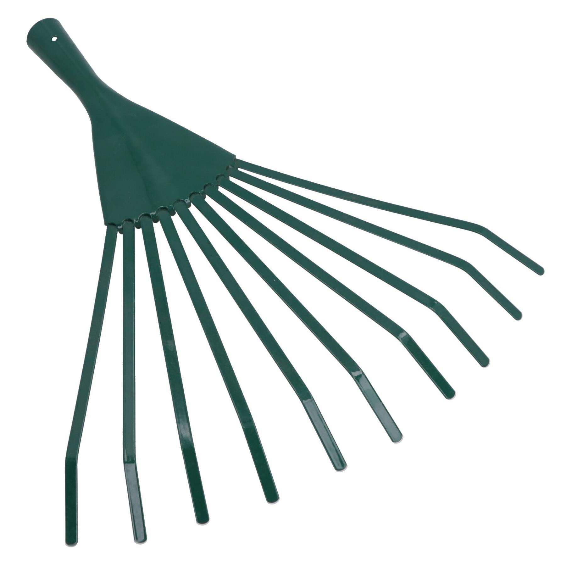 Garden Lawn Rake Replacement Head 10 Tooth Leaf Leaves Grass Yard Gree ...