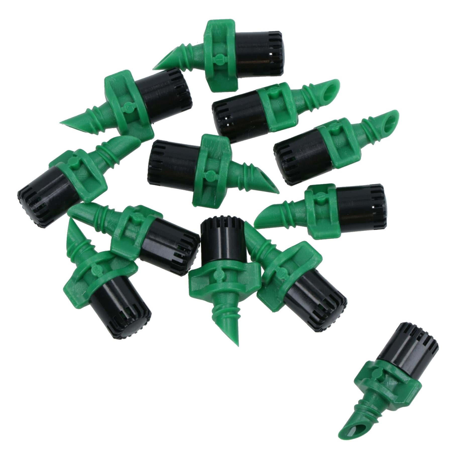 Micro Jet Sprinkler 360 Degree Coverage Watering Sprayer 4 + 13mm Pipe 12pc