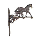 Horse / Mare & Foal Bell Farm Cast Iron Sign Plaque Door Wall Stable House Porch