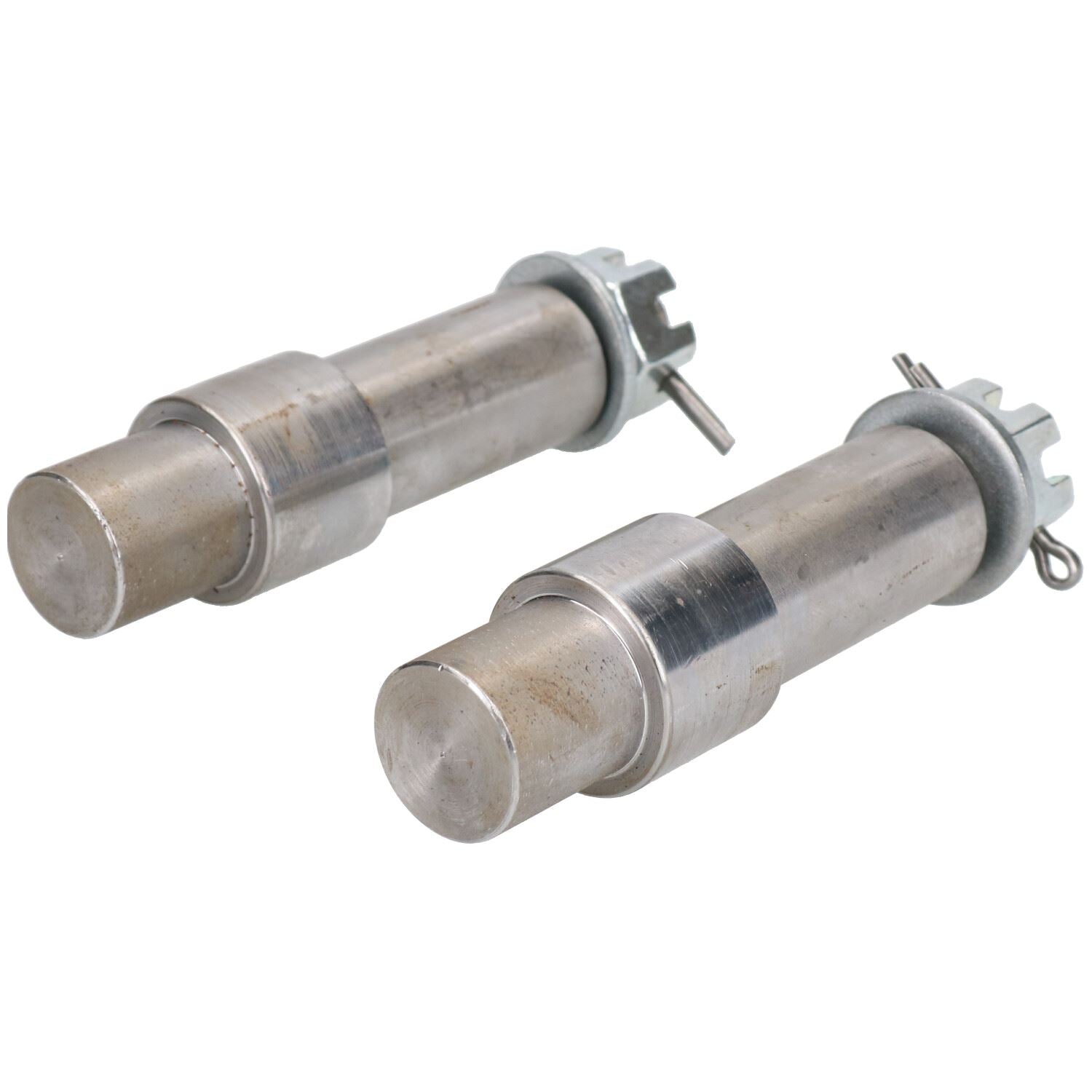 2 Pack Trailer Trolley Stub Axle for 1" Wheel Bearing Hubs with Castle Nut