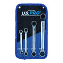 Torx / E Ratchet Spanner Wrench Set Double Ended E6 - E24 4pc Set BERGEN AT482