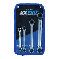 Torx / E Ratchet Spanner Wrench Set Double Ended E6 - E24 4pc Set BERGEN AT482