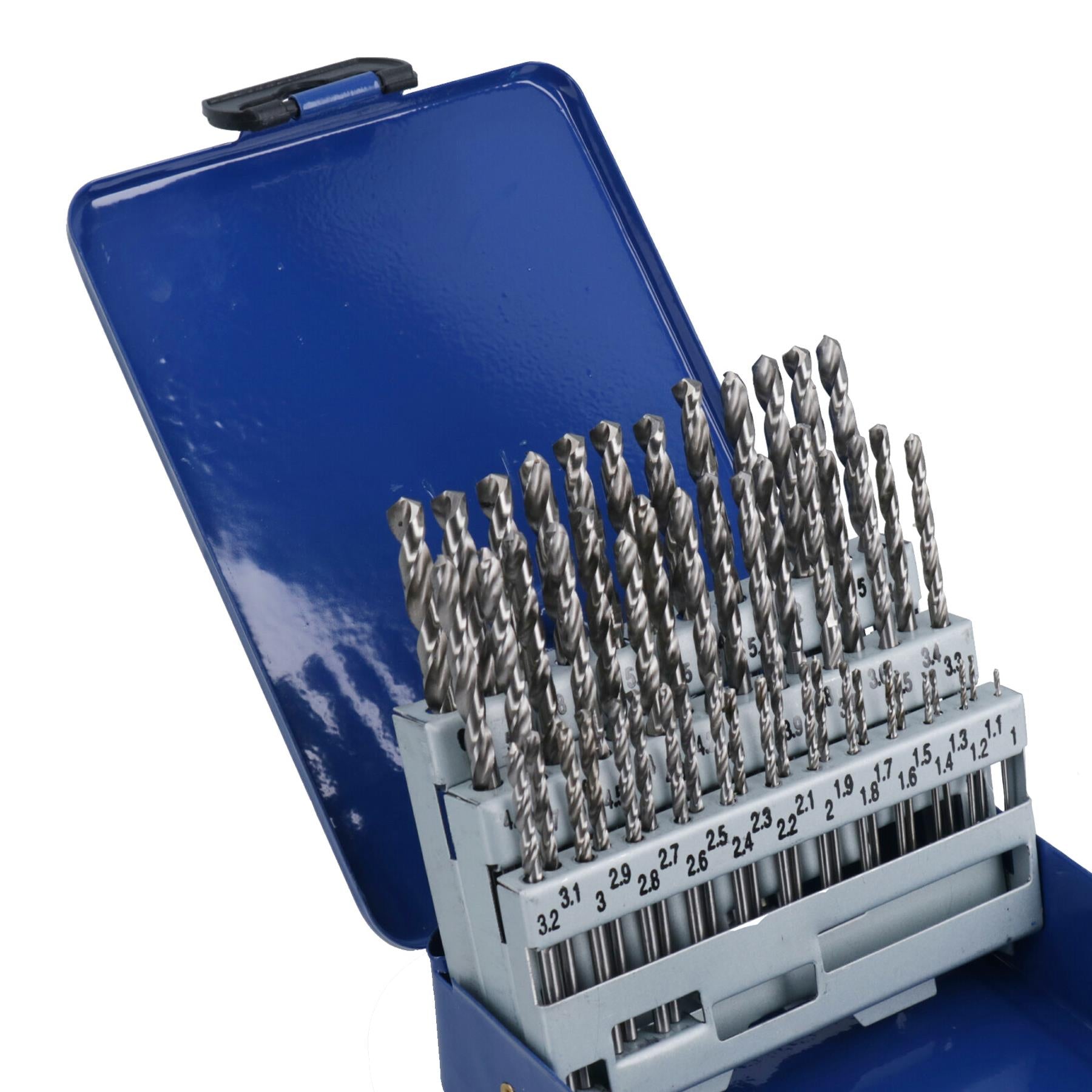 Engineers Fractional Drill Bit Set HSS 1-6mm in 0.1mm Increments 51pc TE738