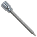 Embout de clé Allen à six pans creux à tête sphérique longue de 3 mm 3/8 po, portée profonde de 85 mm, Cr-V