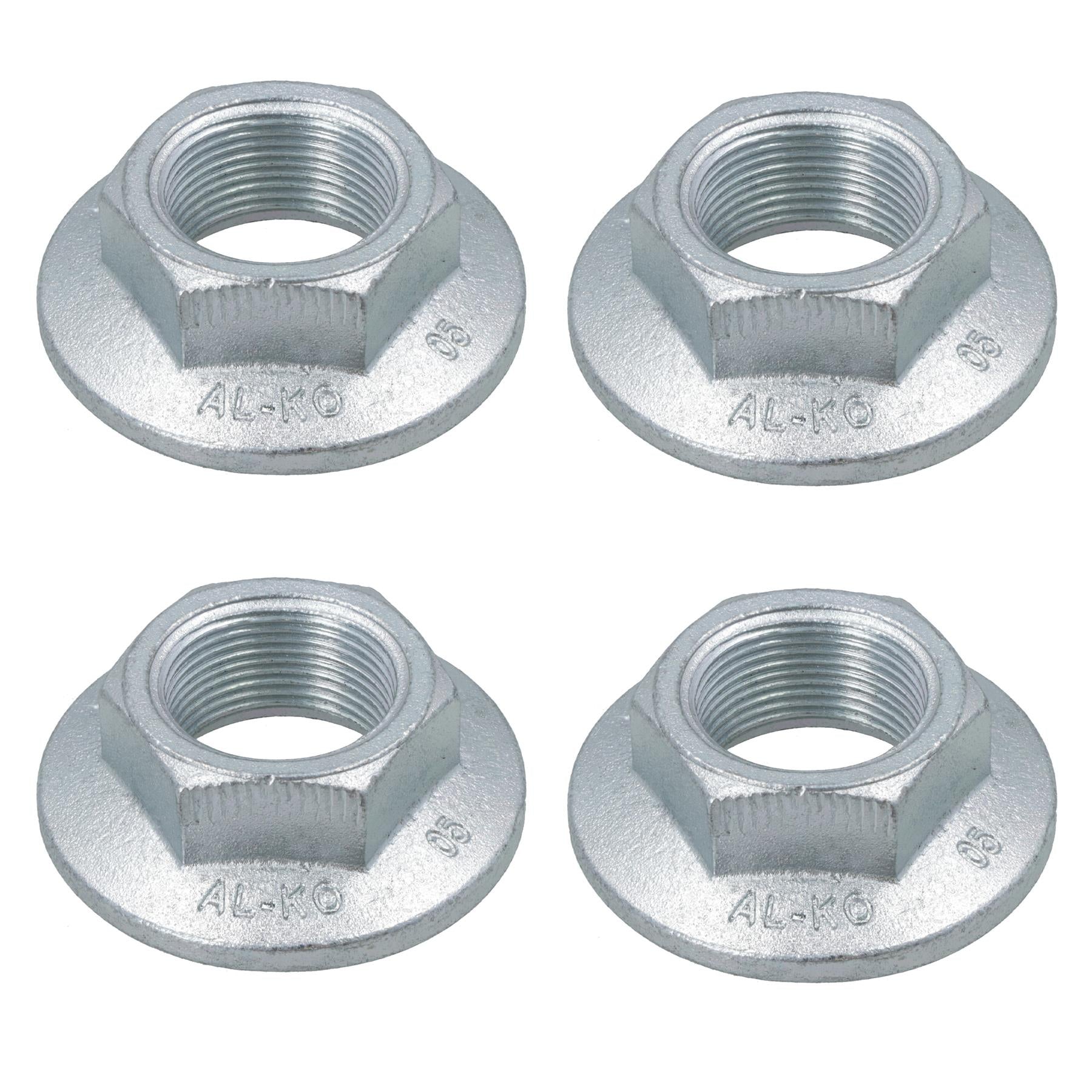 4 Alko Knott Achsen Anhänger Bremstrommel Nabenmutter One Shot 24mm x 2,0mm M24