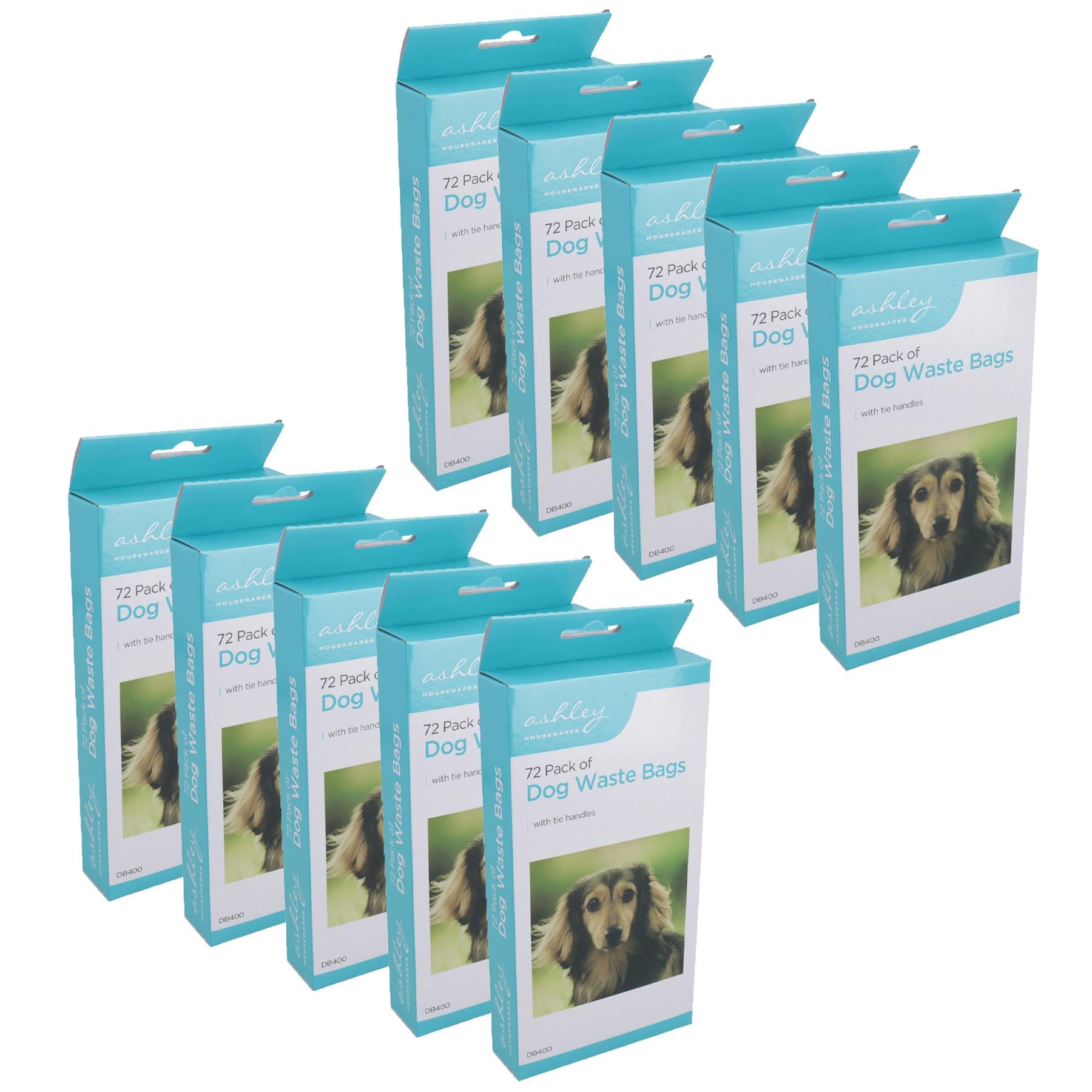 Dog Poop Waste Bags Disposal with Tie handles Heavy Duty Biodegradable