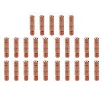 1 shroud & 25 x 0.6mm Contact Tips MIG Welding Binzel Style Euro Torch MB25