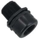 Polypropylene PP Threaded Reducing Socket Male – Female 3/4in – 1/2in BSP
