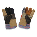 Lot de 12 paires de gants de travail en cuir arc-en-ciel de 10 pouces pour meubles, vêtements de sécurité et jardinage