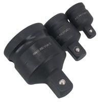 Ensemble d'adaptateurs et de réducteurs pour douilles à chocs à impact 3 pièces, entraînement 3/4" - 1/4"