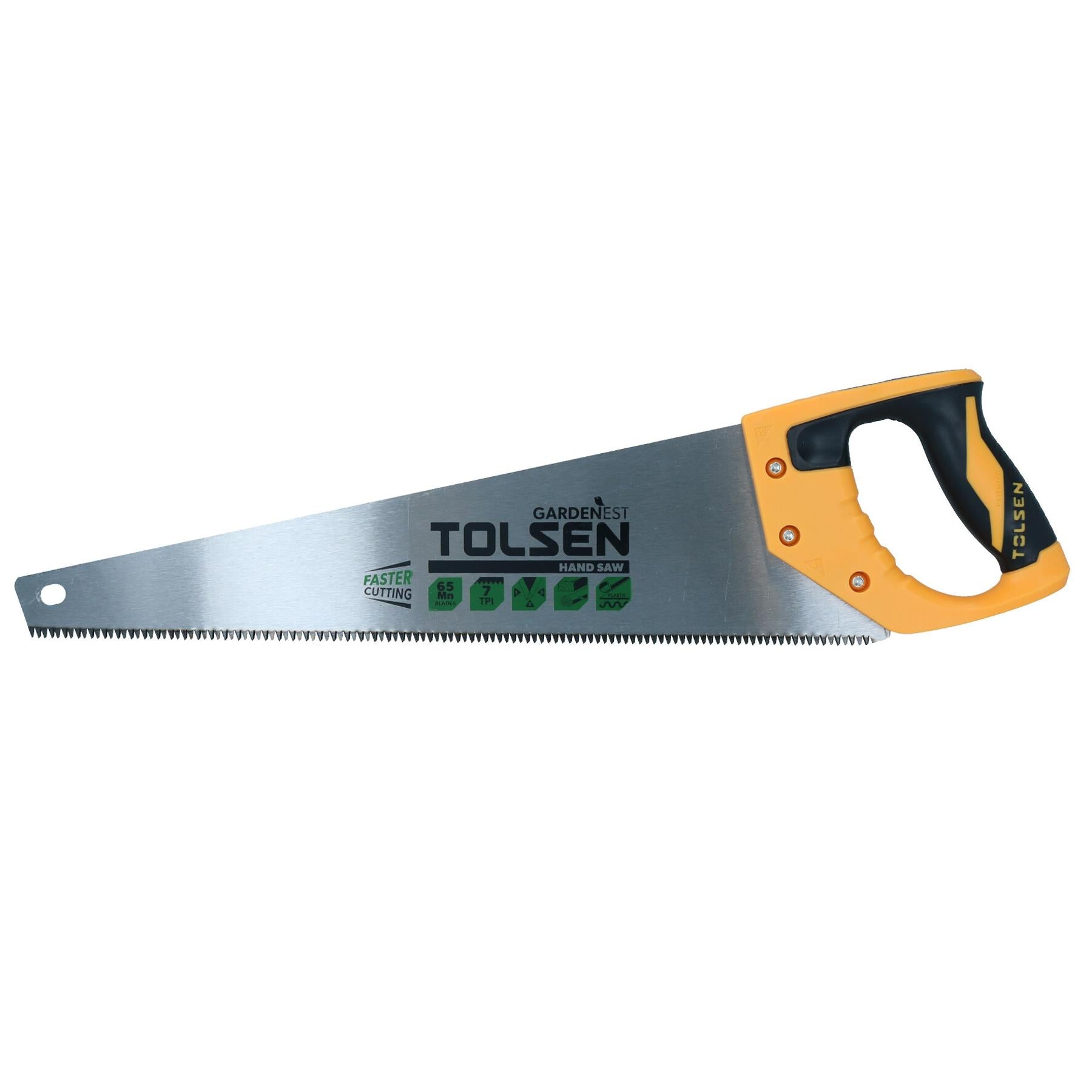 Hardpoint Hand Saw 18" 450mm Carpentry Wood Cutter With Soft Grip Handle