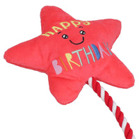 Super Soft Plush Squeaky 'Happy Birthday' Star Dog Puppy Happy Birthday Gift