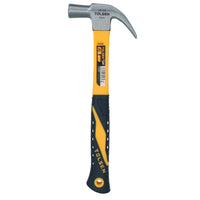 16oz Claw Hammer With Fibreglass Handle Rip Nail Pull Screw Remover Removal