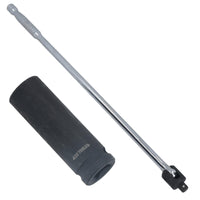 17mm Car Wheel Nut Remover Socket with 1/2" Drive 24" Breaker Power Bar