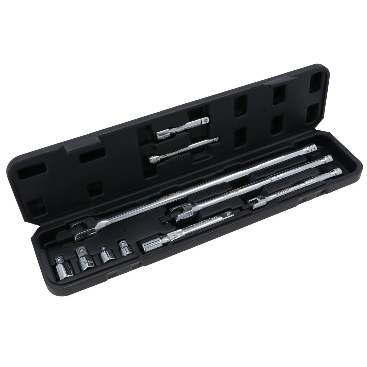 Mixed Drive Breaker Power Bar Extension and Adaptor Set 1/4in 3/8in 1/2in