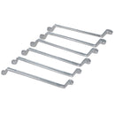 Metric Double Ended Bi-hex Ring Spanners 6mm - 17mm 6 Spanners 12 Sizes