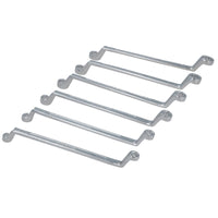 Metric Double Ended Bi-hex Ring Spanners 6mm - 17mm 6 Spanners 12 Sizes
