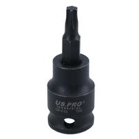 Torx Star Impact flache, kurze Bit-Steckschlüssel T10–T60, einzeln, 3/8 Zoll Dr.