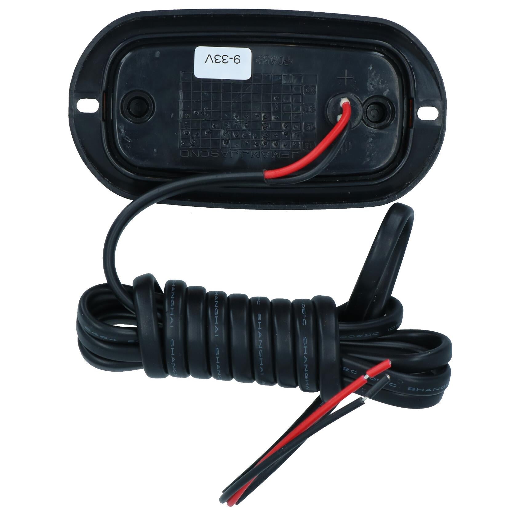 Feu de position latéral à LED orange/ambre pour remorque, caravane, fourgonnette, 12 V ou 24 V TR118