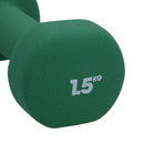 Neoprene Dumbbells Weights 0.5kg - 3kg Gym Exercise Fitness Muscle Workout