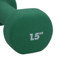 Neoprene Dumbbells Weights 0.5kg - 3kg Gym Exercise Fitness Muscle Workout