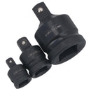 Ensemble d'adaptateurs et de réducteurs pour douilles à chocs à impact 3 pièces, entraînement 3/4" - 1/4"