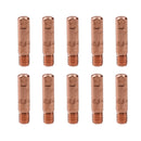 1 shroud & 10 x 0.6mm Contact Tips MIG Welding Binzel Style Euro Torch MB25