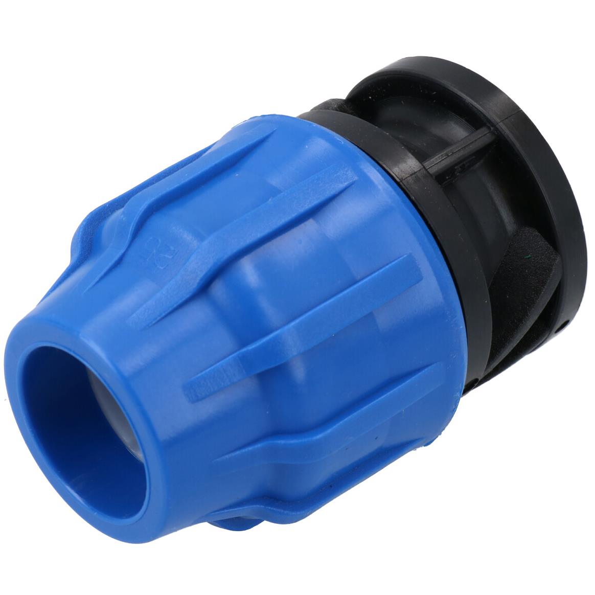 25mm MDPE End Stop Water Pipe Cap Shut-Off Compression Fitting Coupling