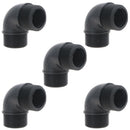 Polypropylene PP 1-1/4in BSP Male x Male Threaded 90° Elbow Connector