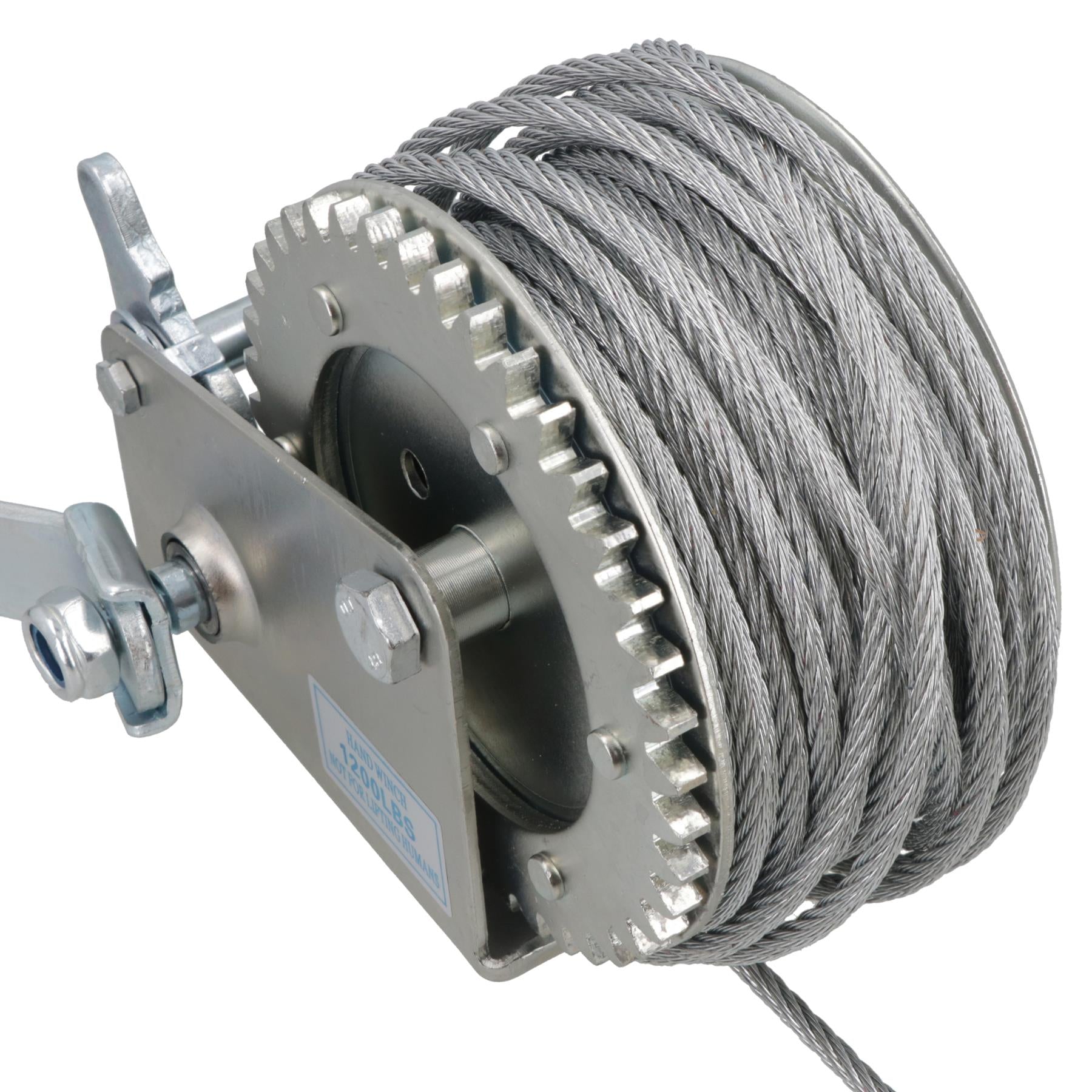 Hand Winch for Boat/Car Trailer 1200lb Complete with 20m Cable TE141