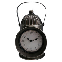 Railway Lamp Clock Industrial Style Mantel Engine Retro Home Decor Gift Metal