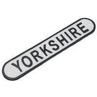 Yorkshire Cast Iron Sign Plaque Wall Door Fence Gate Post House Garden Yard