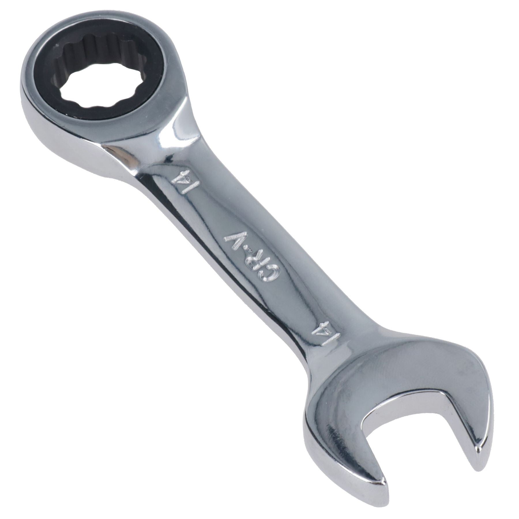 Metric MM Stubby Ratchet Combination Spanner Wrench 72 Teeth 8mm – 19mm