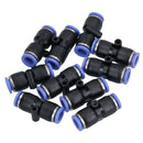 8mm (OD) Pneumatic Air Straight Hose Pipe Tube Inline Push Connector Airline