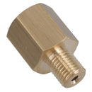 Brass Brake Pipe Union Fitting Adaptor 7/16 UNF Male – 3/8 UNF female