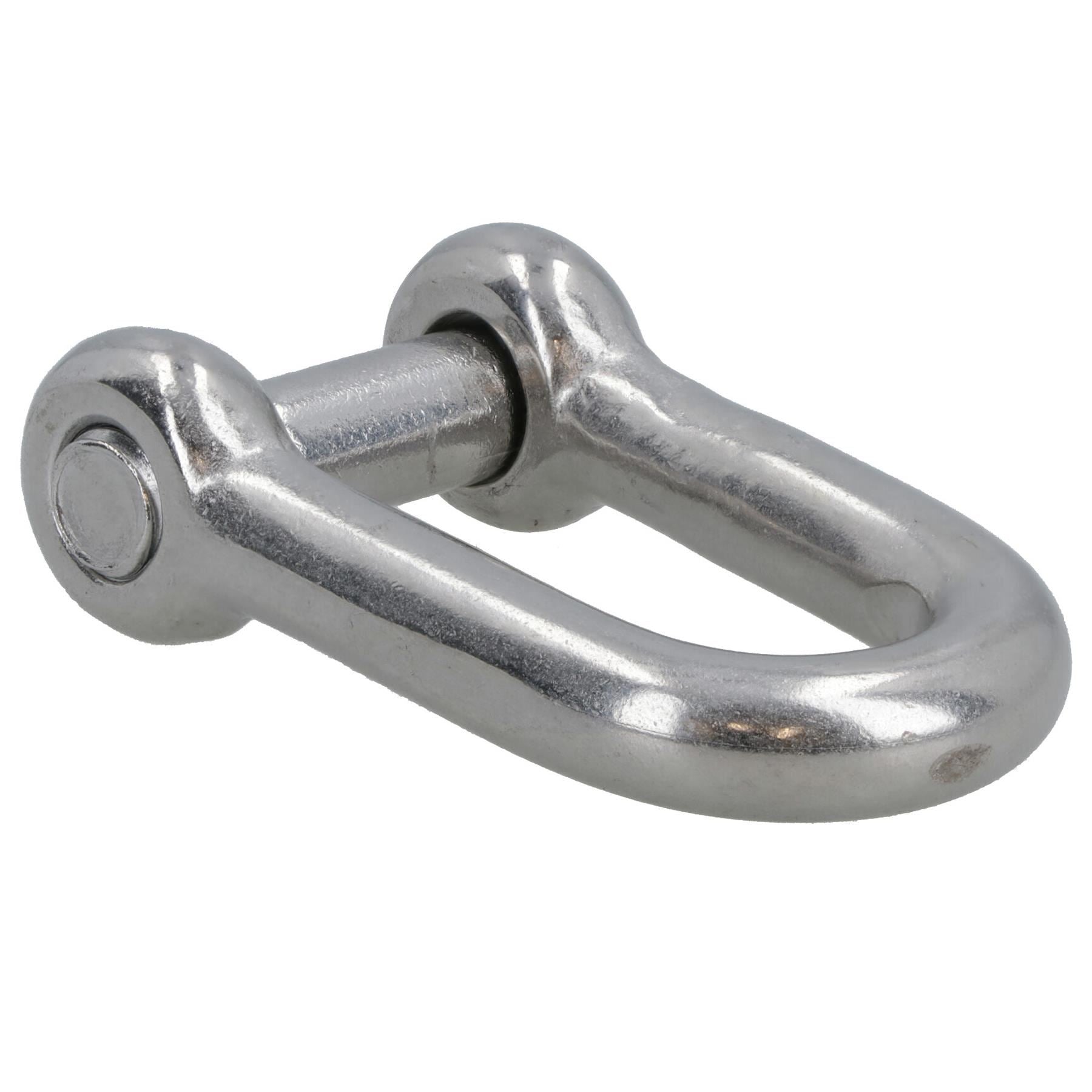 Countersunk Pin Dee Shackle 8mm Hex Socket Rigging Link Stainless Steel 316