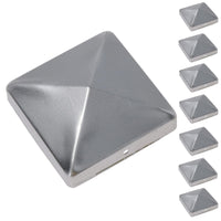 Metal Fence Post Caps for Fence Posts 100mm x 100mm Protector Cover Silver