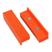 Magnetic Soft face Jaws Pads for Bench Vice Non marking 4” / 100mm Orange