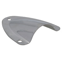 Couvercle de drain de grille d'aération en forme de coquille en acier inoxydable poli 45 mm