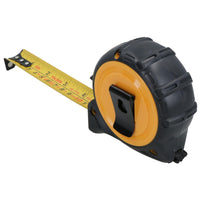 Tape Measure 8m x 25mm Measuring Tape Rubber Coated Metric Imperial